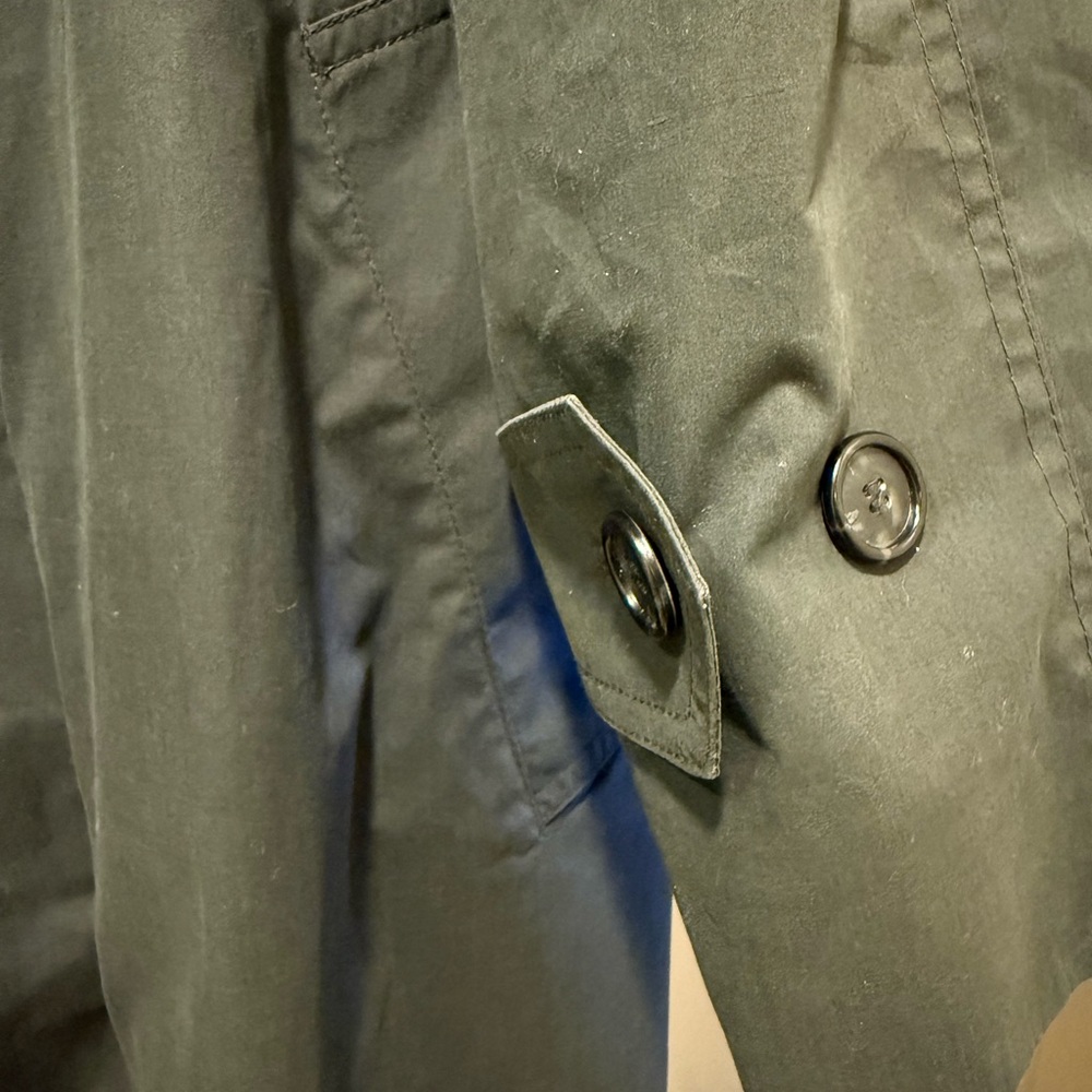 London Fog Men's Olive Trench Coat - Picture 5 of 13